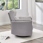 Poltrona reclinabile manuale Roundhill Furniture Bocaton con rivestimento in velluto a coste larghe