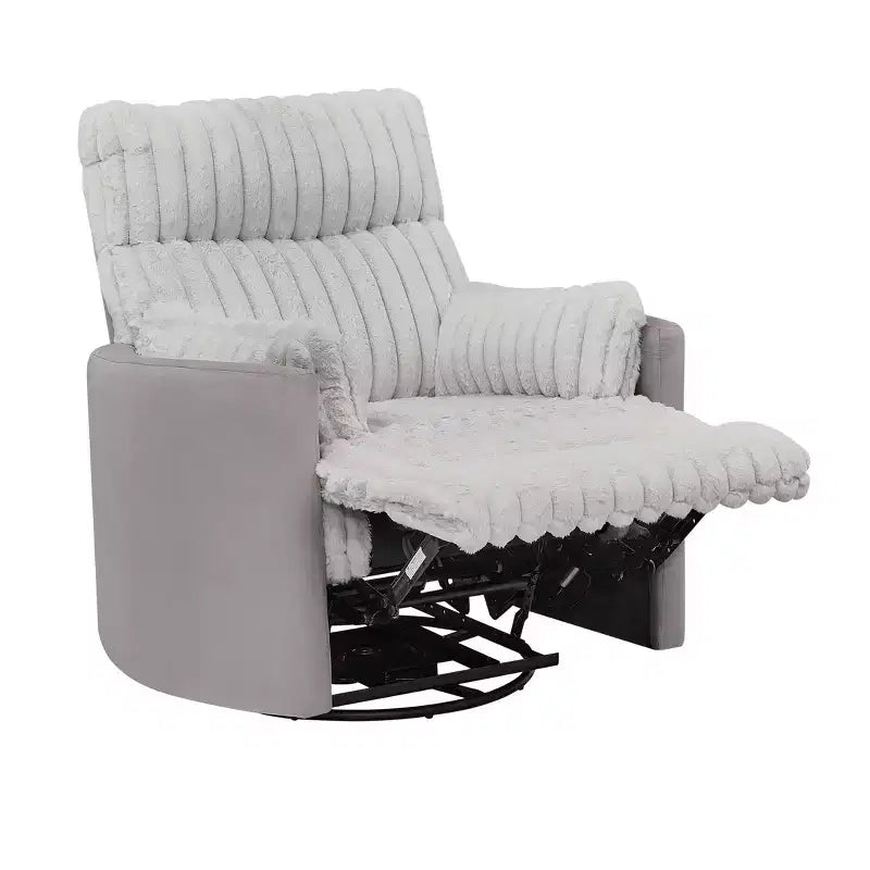 Poltrona reclinabile manuale Roundhill Furniture Bocaton con rivestimento in velluto a coste larghe