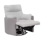Poltrona reclinabile manuale Roundhill Furniture Bocaton con rivestimento in velluto a coste larghe