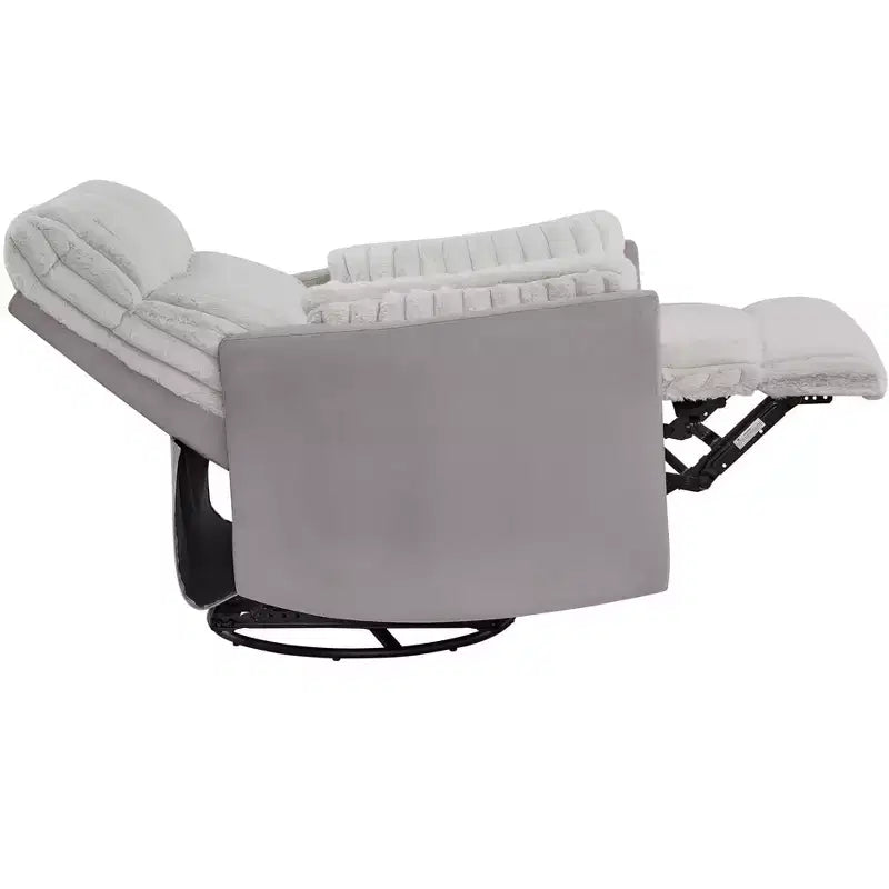 Poltrona reclinabile manuale Roundhill Furniture Bocaton con rivestimento in velluto a coste larghe