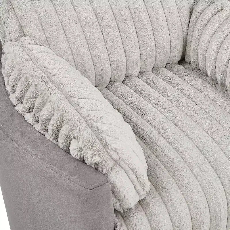 Poltrona reclinabile manuale Roundhill Furniture Bocaton con rivestimento in velluto a coste larghe