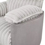 Poltrona reclinabile manuale Roundhill Furniture Bocaton con rivestimento in velluto a coste larghe
