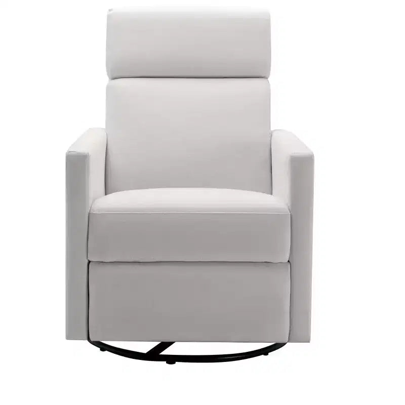 Okak Poltrone Moderne di Design per Camera da Letto, Poltrona a Dondolo Tappezzata per Cameretta Sedia Girevole Reclinabile con Funzione Glider e Seduta Felpata
