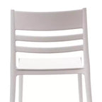 Flash Furniture Bridgeport Set di 4 sedie impilabili da interni-esterni per patio con schienale a doghe, sedia commerciale in resina per tutte le stagioni