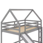 Letto a castello singolo Whisen con scivolo e scaletta