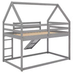 Letto a castello singolo Whisen con scivolo e scaletta