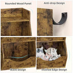 Scaffale per Bambini a 3 Strati Alto 80 cm, Mobile Contenitore per Giocattoli, Porta Giocattoli per Bambini a 5 Scomparti per Camera da Letto, Corridoio, Soggiorno e Asilo Nido