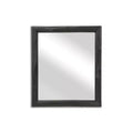 HomeRoots 20 Black Solid Wood Accent Mirror