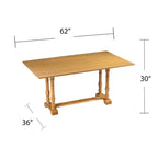 Tavolo Consolle/Pranzo Pieghevole Edenderry Farmhouse - Beige - SEI