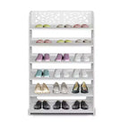 Karl Home 6-Tier White Wood 24.21in. W Shoe Rack