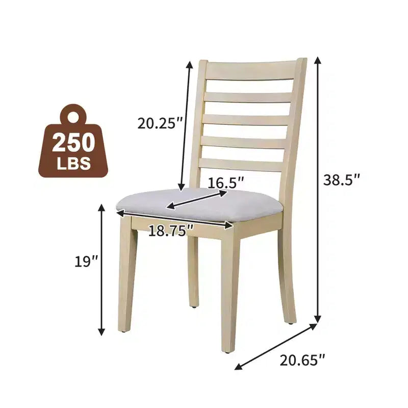 Set da pranzo allungabile MAYEERTY di 7 pezzi, tavolo rustico da 78" e 6 sedie