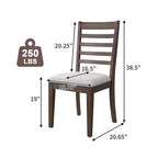 Set da pranzo allungabile MAYEERTY di 7 pezzi, tavolo rustico da 78" e 6 sedie