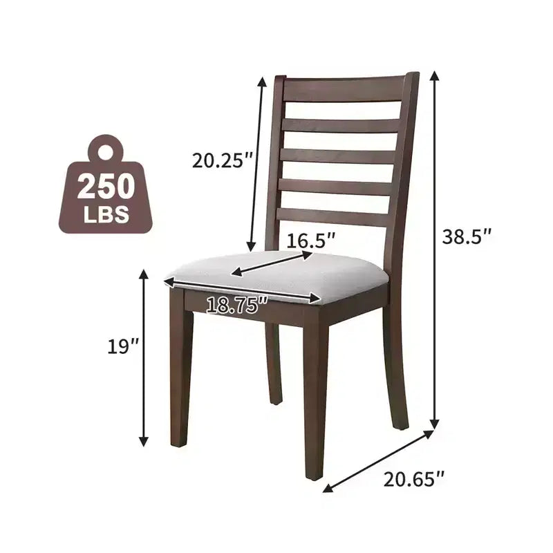 Set da pranzo allungabile MAYEERTY di 7 pezzi, tavolo rustico da 78" e 6 sedie