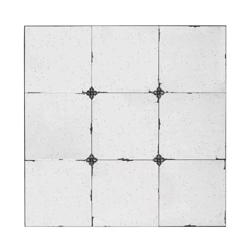 Specchio da parete tradizionale con pannello in vetro anticato da 36 x 36 pollici