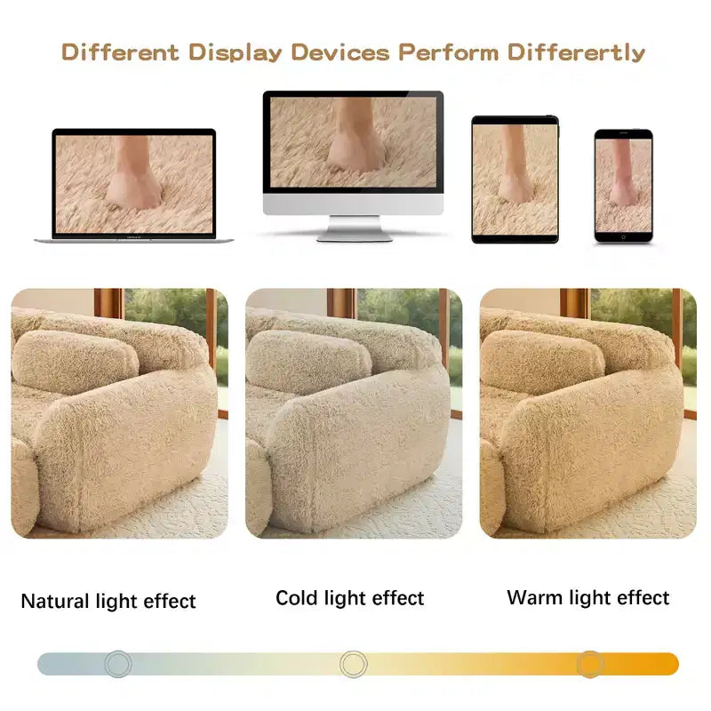 Divano componibile a 3 posti con pouf, schiuma HD 32D, nessun montaggio richiesto, base antiscivolo, per soggiorno/home theater
