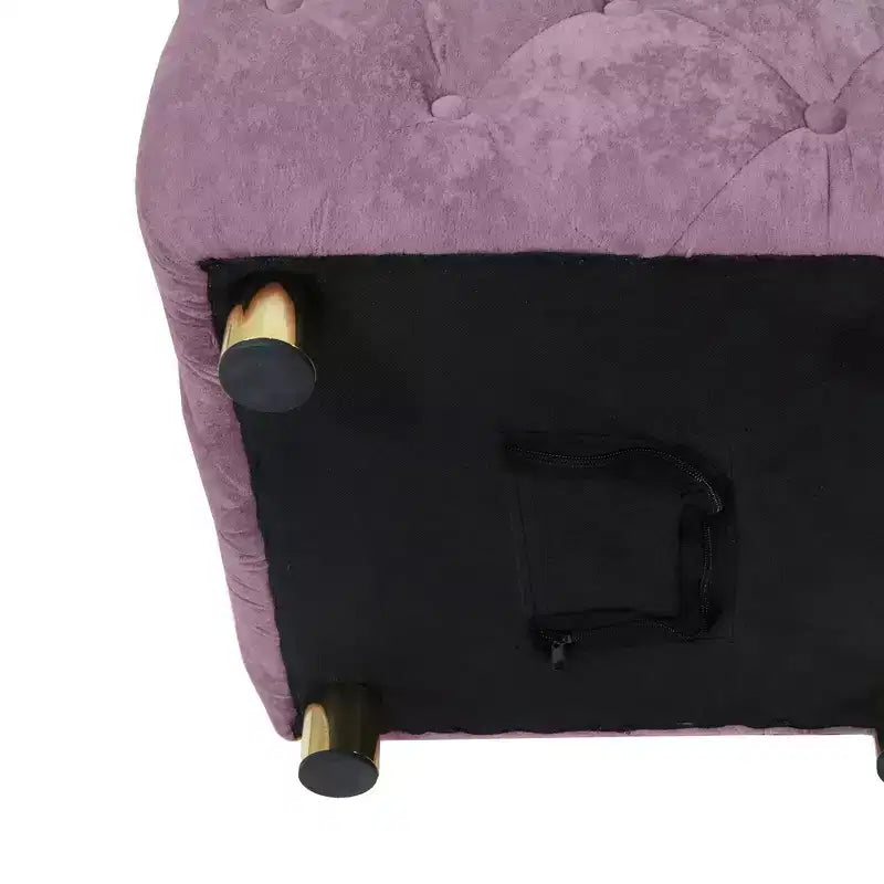 TUYOHW 18 Pouf moderno a cubo con rivestimento in velluto Sgabello piccolo da trucco con struttura in legno Pouf per soggiorno, camera da letto, ingresso