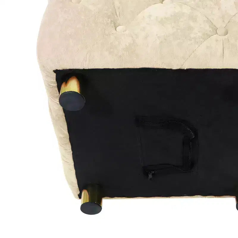 TUYOHW 18 Pouf moderno a cubo con rivestimento in velluto Sgabello piccolo da trucco con struttura in legno Pouf per soggiorno, camera da letto, ingresso