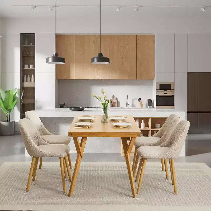 COZONY Sedie Moderne per Sala da Pranzo Cucina, Sedie Laterali in Tessuto Imbottito per Soggiorno