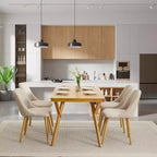COZONY Sedie Moderne per Sala da Pranzo Cucina, Sedie Laterali in Tessuto Imbottito per Soggiorno