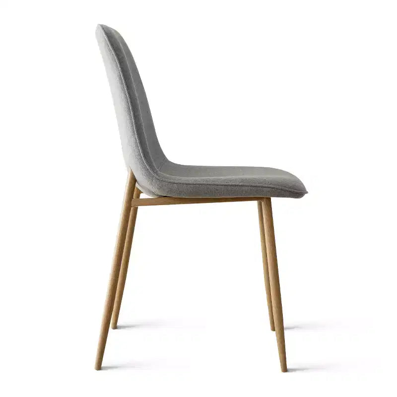 Set Tavolo da Pranzo Piccolo da 5 Pezzi per 4 Persone, Set Sala da Pranzo Rotondo con 4 Sedie Imbottite Gambe in Rovere per Appartamento, Mobili da Interno - Panipeachy