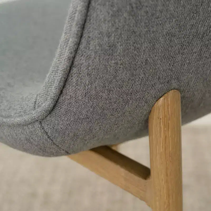 Set Tavolo da Pranzo Piccolo da 5 Pezzi per 4 Persone, Set Sala da Pranzo Rotondo con 4 Sedie Imbottite Gambe in Rovere per Appartamento, Mobili da Interno - Panipeachy