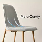 Set Tavolo da Pranzo Piccolo da 5 Pezzi per 4 Persone, Set Sala da Pranzo Rotondo con 4 Sedie Imbottite Gambe in Rovere per Appartamento, Mobili da Interno - Panipeachy