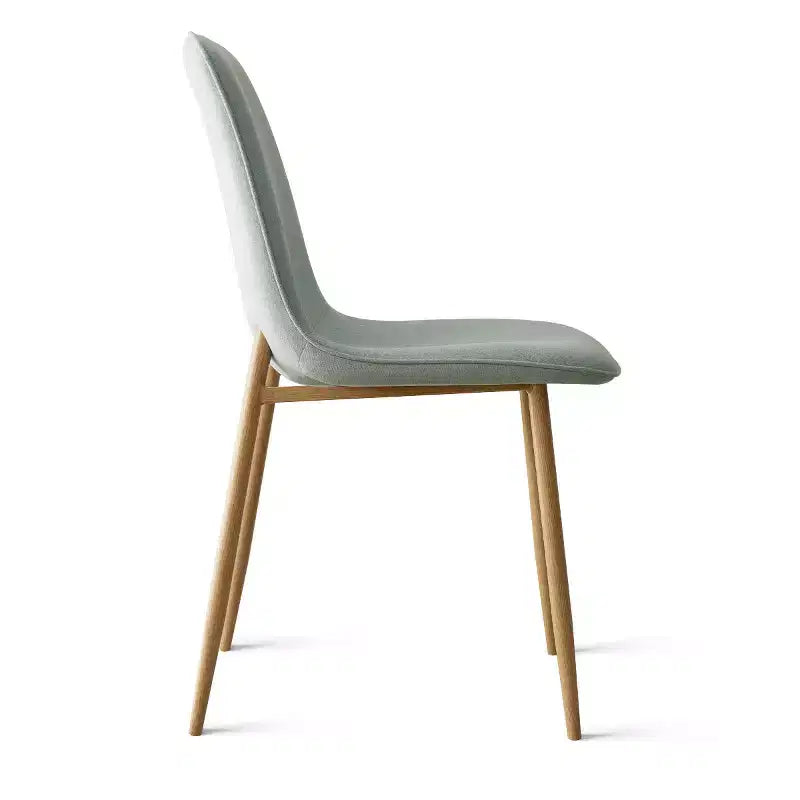 Set Tavolo da Pranzo Piccolo da 5 Pezzi per 4 Persone, Set Sala da Pranzo Rotondo con 4 Sedie Imbottite Gambe in Rovere per Appartamento, Mobili da Interno - Panipeachy