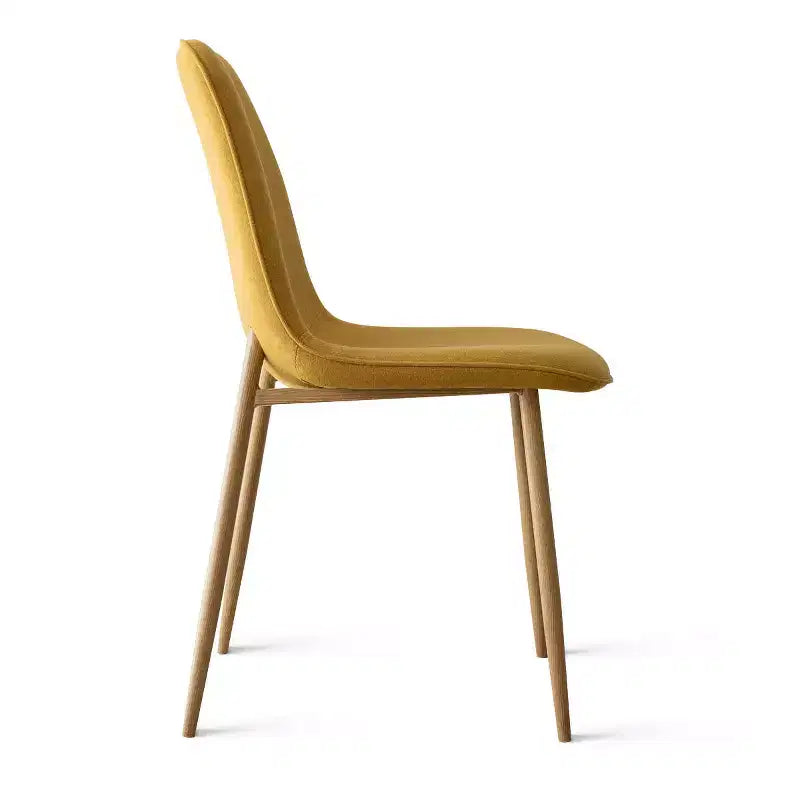Set Tavolo da Pranzo Piccolo da 5 Pezzi per 4 Persone, Set Sala da Pranzo Rotondo con 4 Sedie Imbottite Gambe in Rovere per Appartamento, Mobili da Interno - Panipeachy