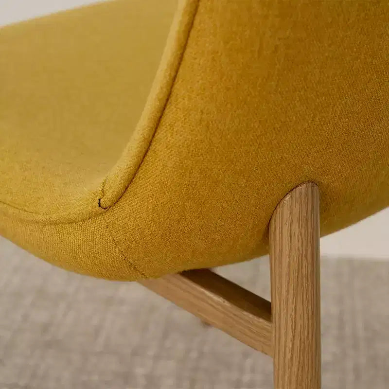 Set Tavolo da Pranzo Piccolo da 5 Pezzi per 4 Persone, Set Sala da Pranzo Rotondo con 4 Sedie Imbottite Gambe in Rovere per Appartamento, Mobili da Interno - Panipeachy