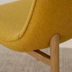 Set Tavolo da Pranzo Piccolo da 5 Pezzi per 4 Persone, Set Sala da Pranzo Rotondo con 4 Sedie Imbottite Gambe in Rovere per Appartamento, Mobili da Interno - Panipeachy