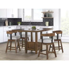 Signature Design by Ashley Ralene Sgabelli da bar girevoli imbottiti ad altezza bancone, set da 2, marrone medio