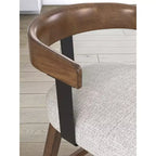 Signature Design by Ashley Ralene Sgabelli da bar girevoli imbottiti ad altezza bancone, set da 2, marrone medio