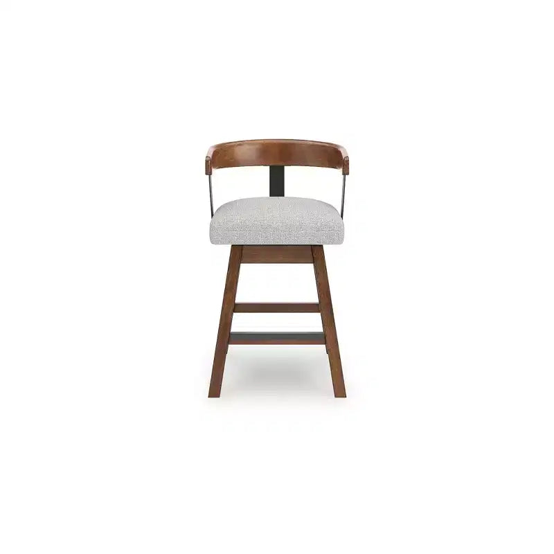 Signature Design by Ashley Ralene Sgabelli da bar girevoli imbottiti ad altezza bancone, set da 2, marrone medio