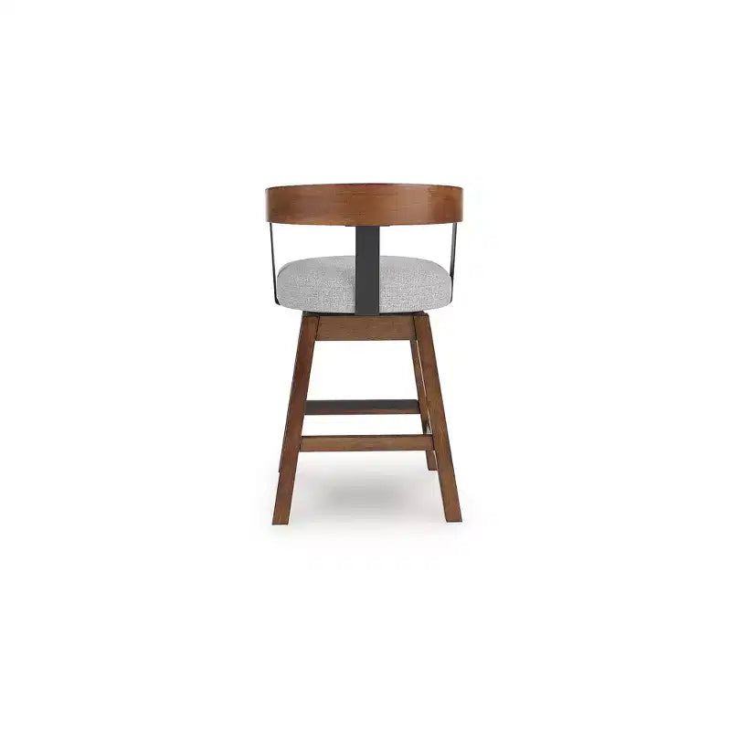 Signature Design by Ashley Ralene Sgabelli da bar girevoli imbottiti ad altezza bancone, set da 2, marrone medio