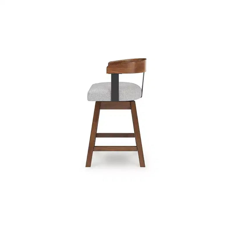 Signature Design by Ashley Ralene Sgabelli da bar girevoli imbottiti ad altezza bancone, set da 2, marrone medio