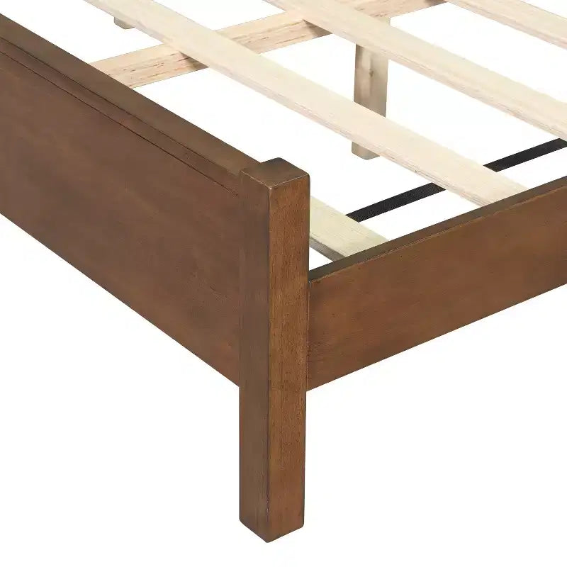 Christopher Knight Home Megan Struttura letto contemporanea in legno con testiera imbottita in rattan