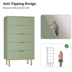 Cassettiera a 5 cassetti con cassetti ampi - Comò moderno in legno per camera da letto, soggiorno, ripostiglio e corridoio