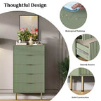 Cassettiera a 5 cassetti con cassetti ampi - Comò moderno in legno per camera da letto, soggiorno, ripostiglio e corridoio