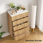 Cassettiera a 5 cassetti con cassetti ampi - Comò moderno in legno per camera da letto, soggiorno, ripostiglio e corridoio