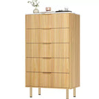 Cassettiera a 5 cassetti con cassetti ampi - Comò moderno in legno per camera da letto, soggiorno, ripostiglio e corridoio