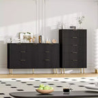 Cassettiera a 5 cassetti con cassetti ampi - Comò moderno in legno per camera da letto, soggiorno, ripostiglio e corridoio