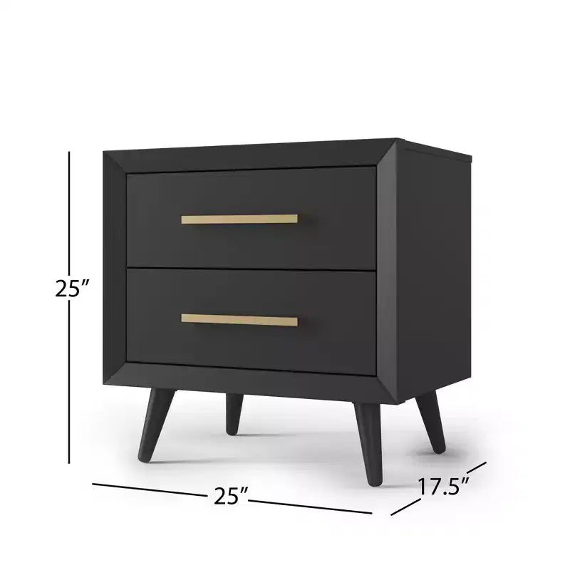 Comodino Child Craft Cranbrook a 2 cassetti per cameretta o stanza da letto, cassetti grandi, realizzato in robusto legno di pino, finitura atossica e sicura per i bambini
