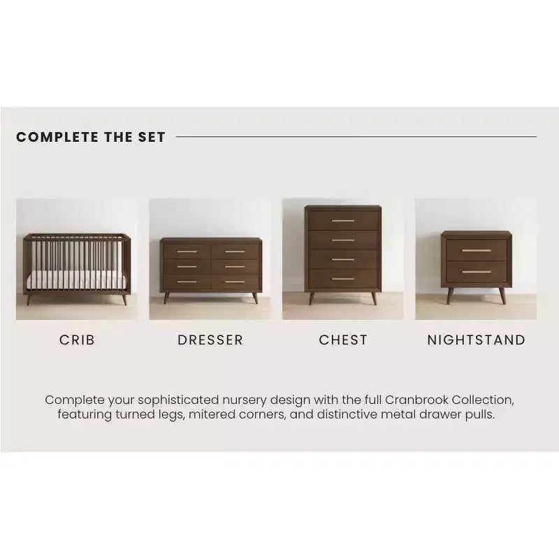 Comodino Child Craft Cranbrook a 2 cassetti per cameretta o stanza da letto, cassetti grandi, realizzato in robusto legno di pino, finitura atossica e sicura per i bambini