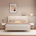 Comodino Moderno Bianco da 58 cm con un Cassetto e Ripiano Aperto, Maniglia con Accenti Dorati, Ideale per l'Arredamento della Camera da Letto