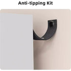 Acekool Scaffale in Legno per Bambini, Libreria con 5 Scomparti a Casetta con Contenitori, Scaffale Organizzatore per la Cameretta dei Bambini, Bianco