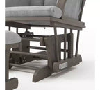 Child Craft Set Poltrona a Dondolo e Ottomana Cozy Glider, Cuscino Imbottito con Comode Tasche Portaoggetti, Base e Struttura in Legno Massello