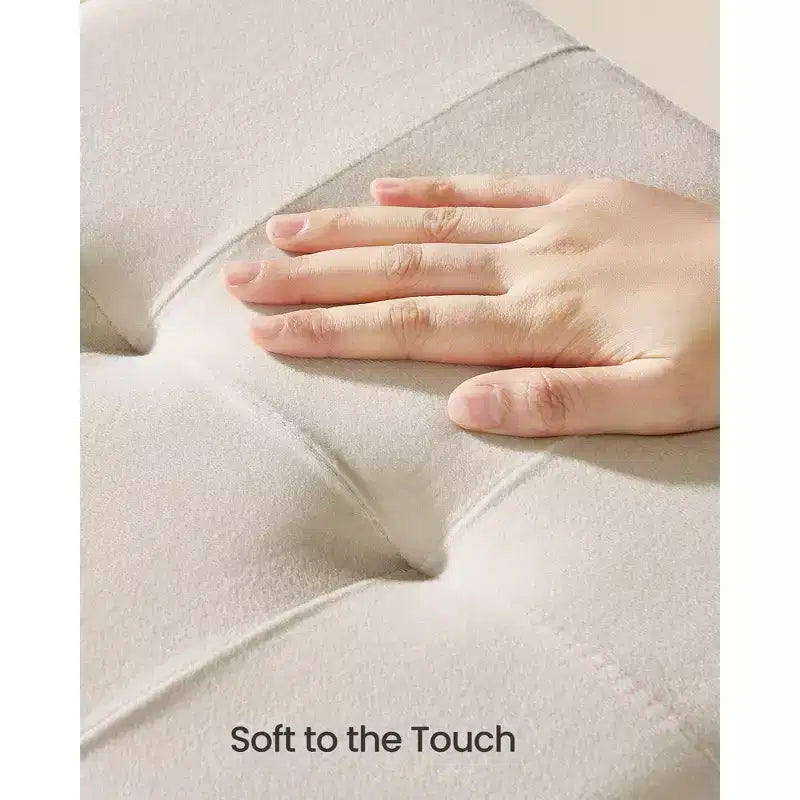 SONGMICS Ottomano Contenitore Piccolo, Sgabello Poggiapiedi Pieghevole, 38 x 38 x 40 cm, Poggiapiedi, 37 L, Superficie in Velluto