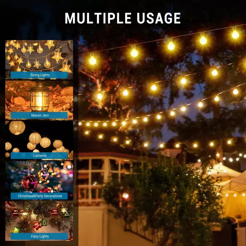 Pali per luci a stringa da esterno da 10FT, Pali in metallo robusto con base a 5 rebbi per appendere luci a stringa, Pali alti per giardino