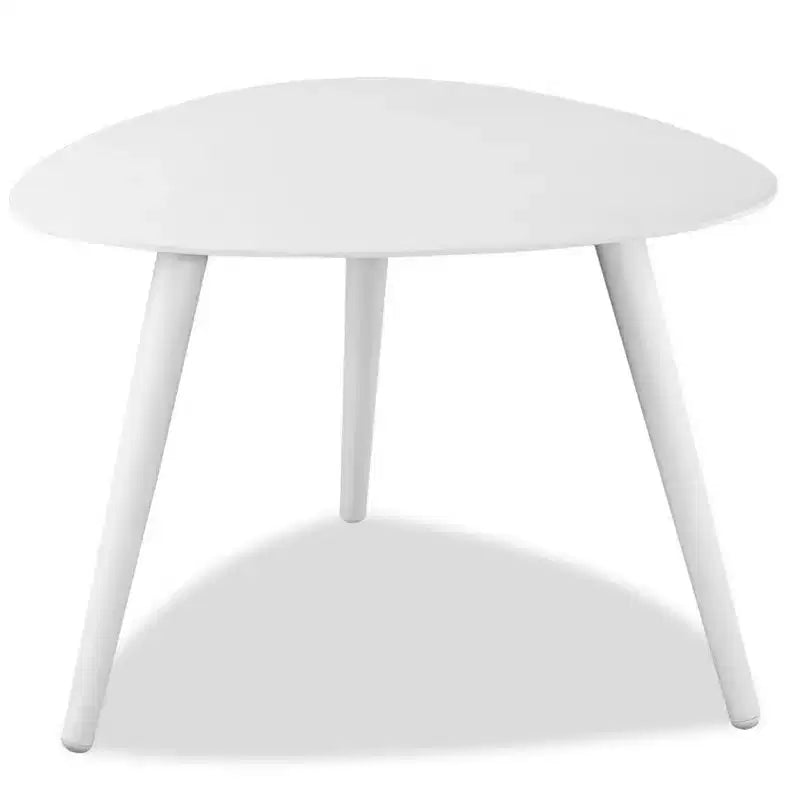 HomeRoots Tavolino in Alluminio Bianco da 14
