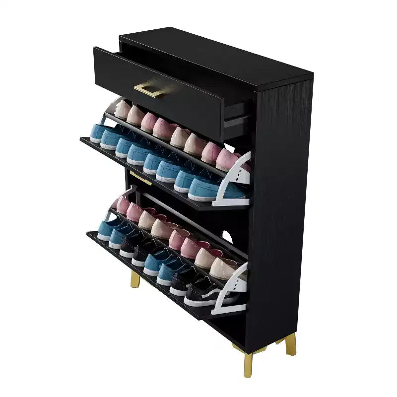 TUYOHW Scarpiera Autoportante Nascosta con 2 Cassetti a Ribalta, Scarpiera Multicolore, Organizzatore di Scarpe Abbinabile per Ingresso Corridoio